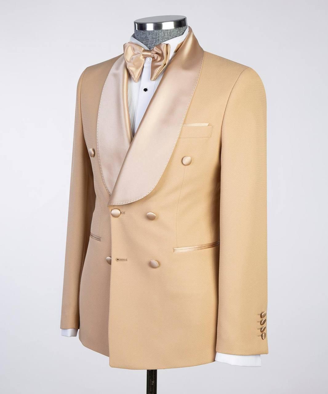 Wheat Double Breasted Suit