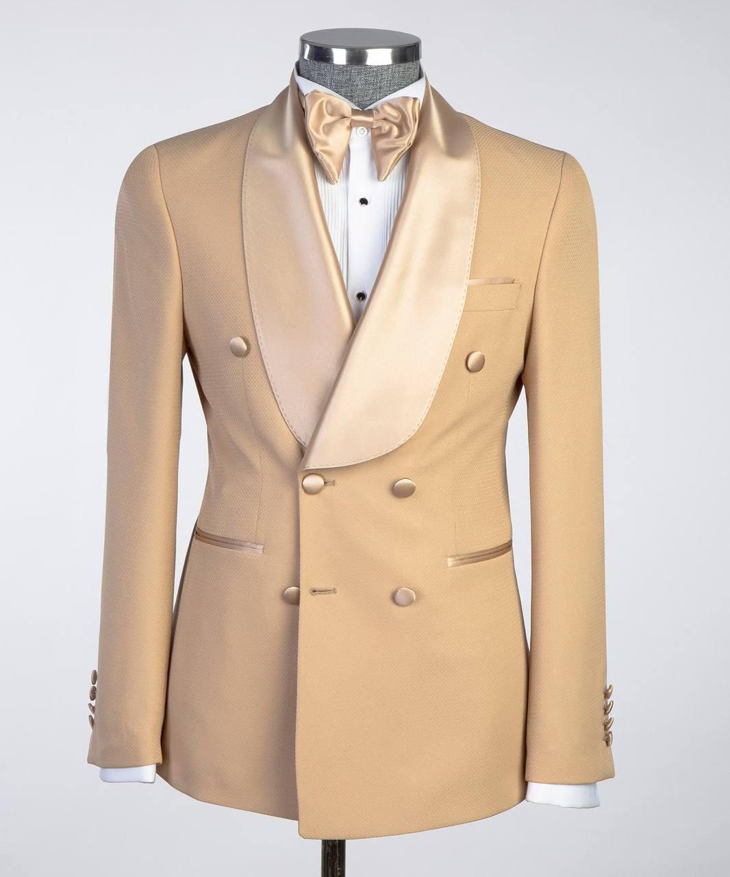 Wheat Double Breasted Suit